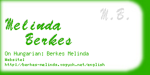 melinda berkes business card
